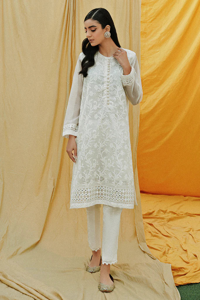 IVORY GLAZE EMBROIDERED SHIRT