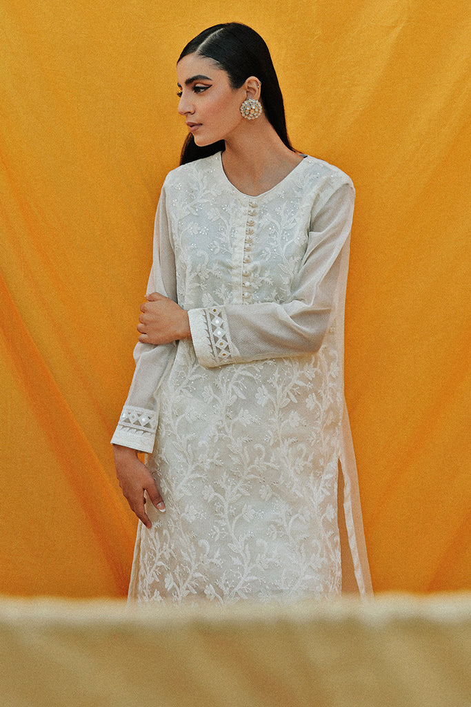 IVORY GLAZE EMBROIDERED SHIRT