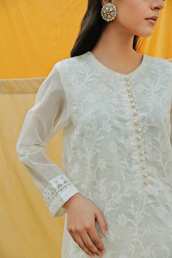 IVORY GLAZE EMBROIDERED SHIRT