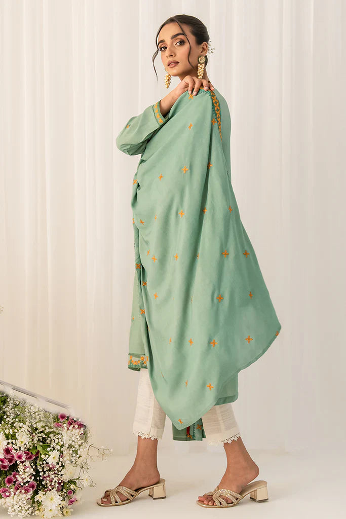 FOREST MINT-2PC (SHIRT & DUPATTA)