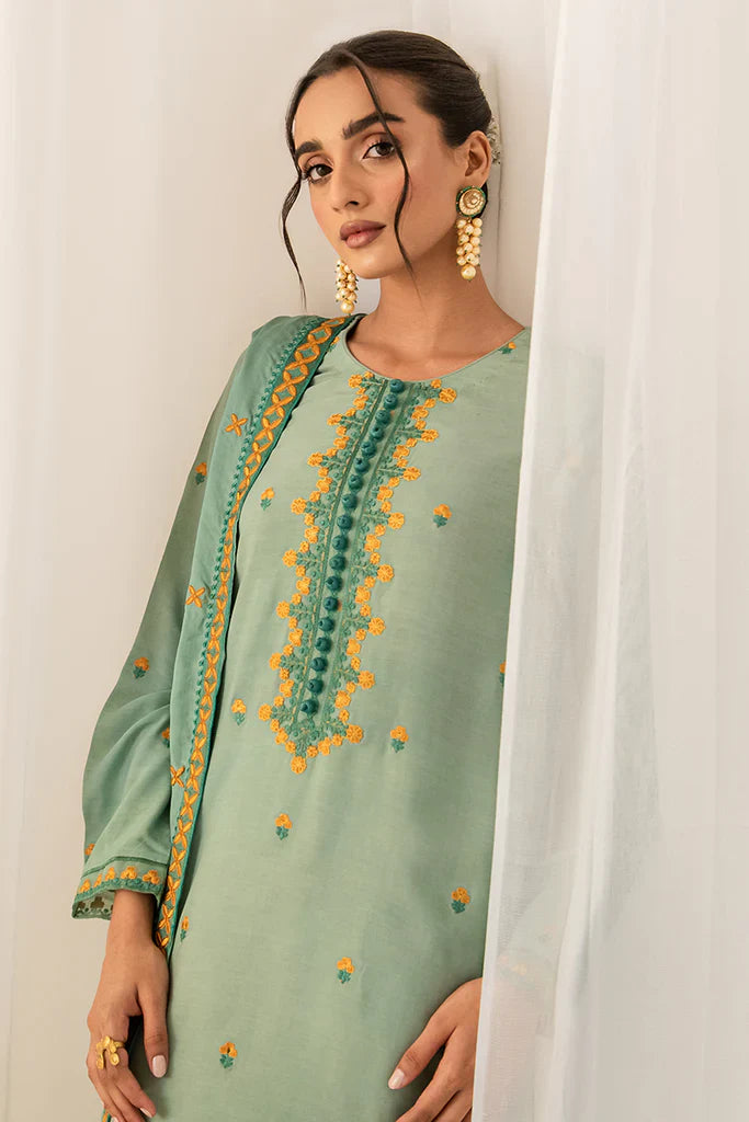 FOREST MINT-2PC (SHIRT & DUPATTA)