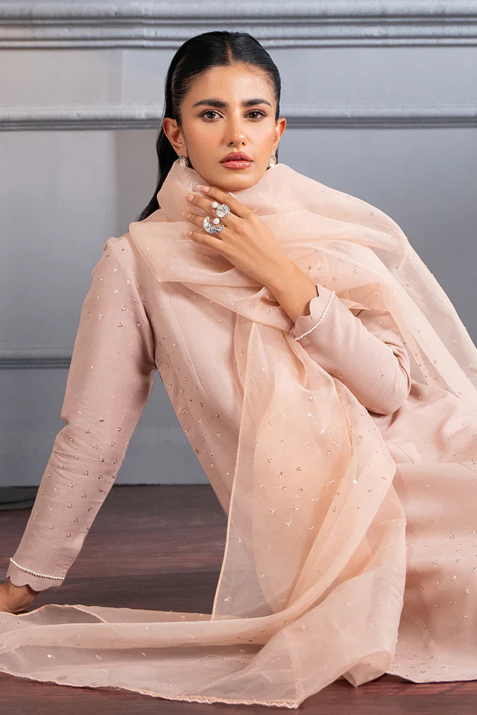 PALE PINK- 2 PC (SHIRT & DUPATTA)