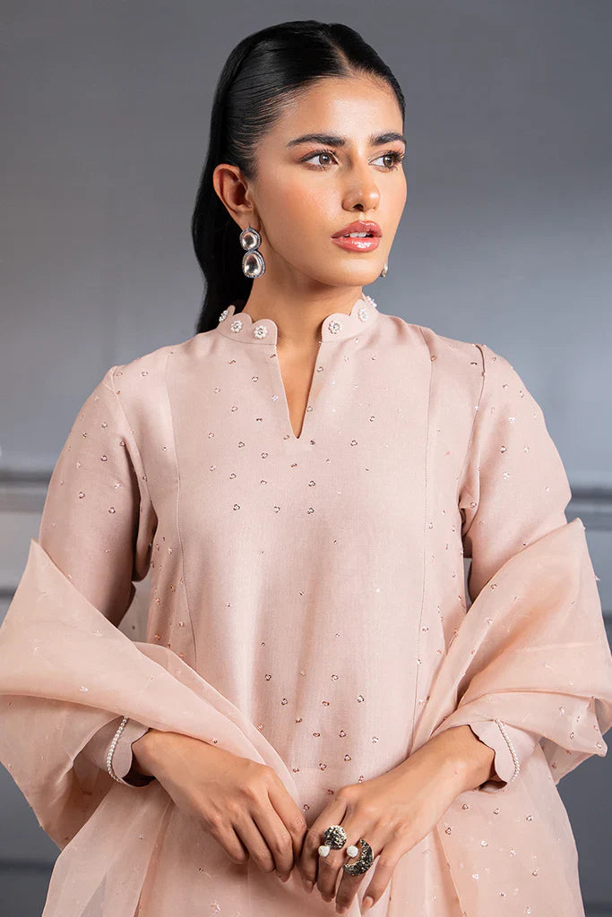 PALE PINK- 2 PC (SHIRT & DUPATTA)