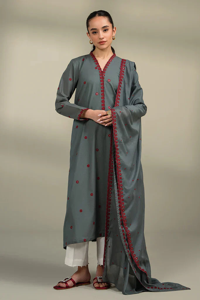 DEEP FOREST-2 PIECE (SHIRT & DUPATTA)