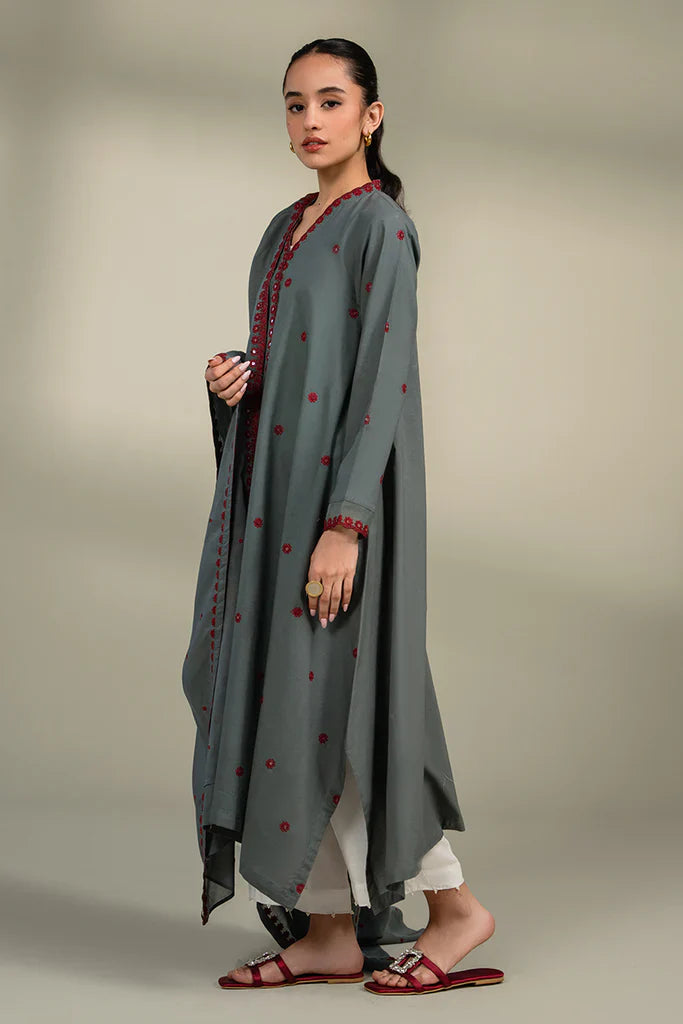 DEEP FOREST-2 PIECE (SHIRT & DUPATTA)