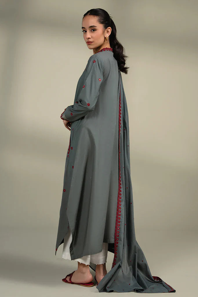 DEEP FOREST-2 PIECE (SHIRT & DUPATTA)