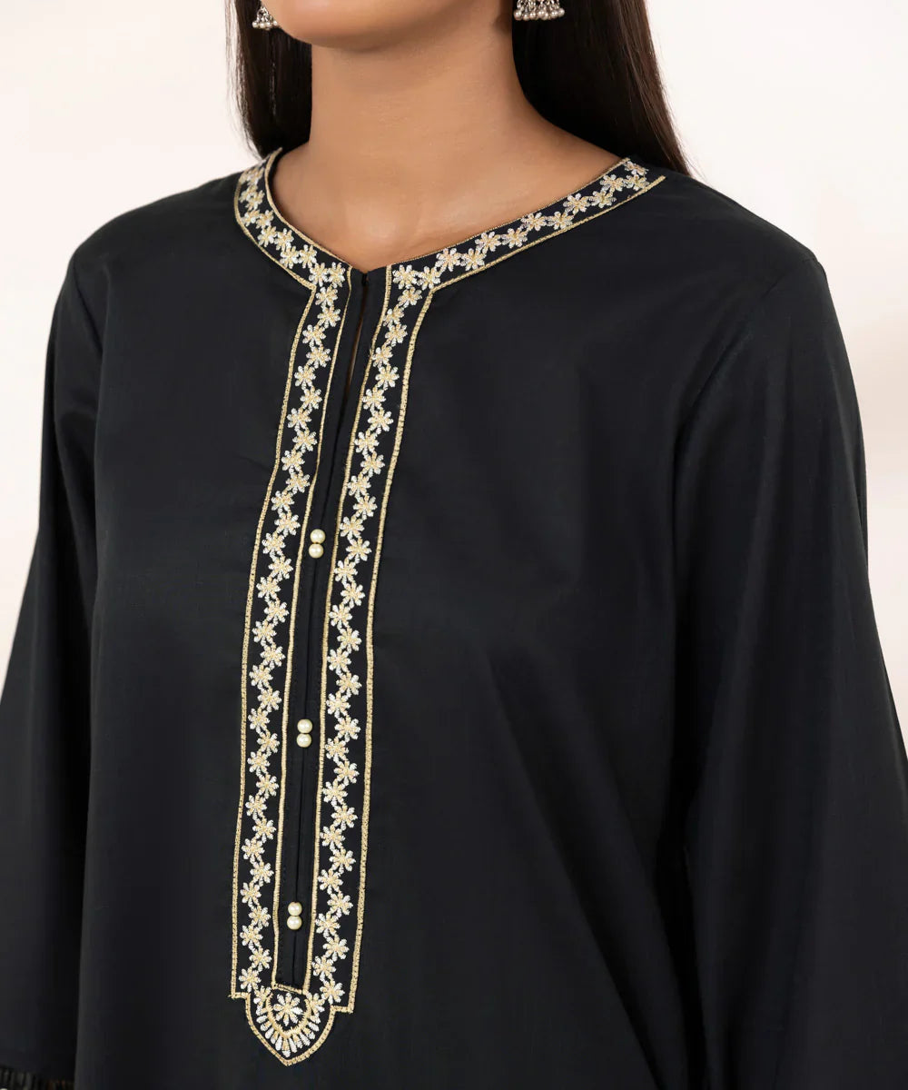 EMBROIDERED CROSSHATCH SHIRT