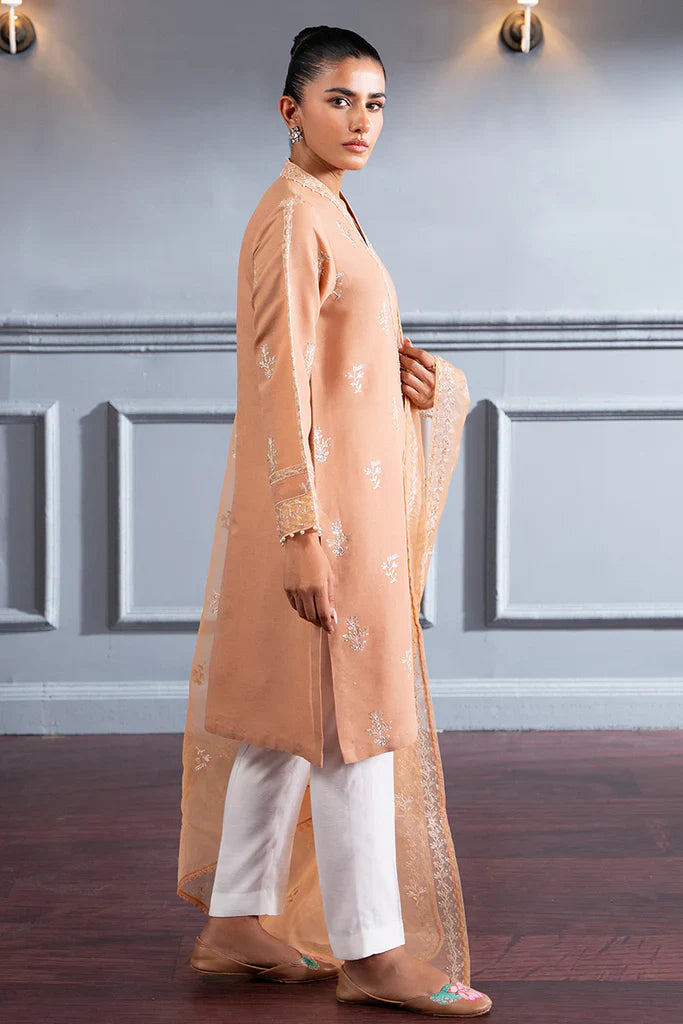 SUBDUED RUST-2 PC (SHIRT & DUPATTA)