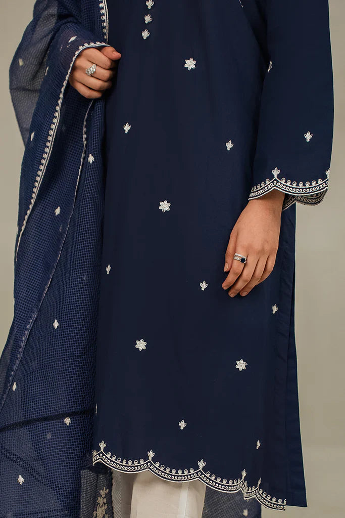 MIDNIGHT PEARL-2 PIECE (SHIRT & DUPATTA)