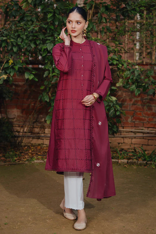 RED WOOD-2 PIECE (SHIRT & DUPATTA)