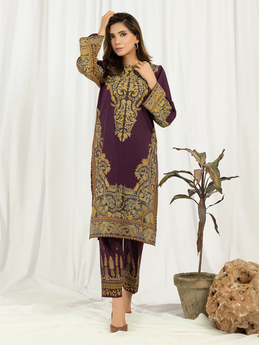 2 Piece Lawn Suit-Paste Print (Pret)