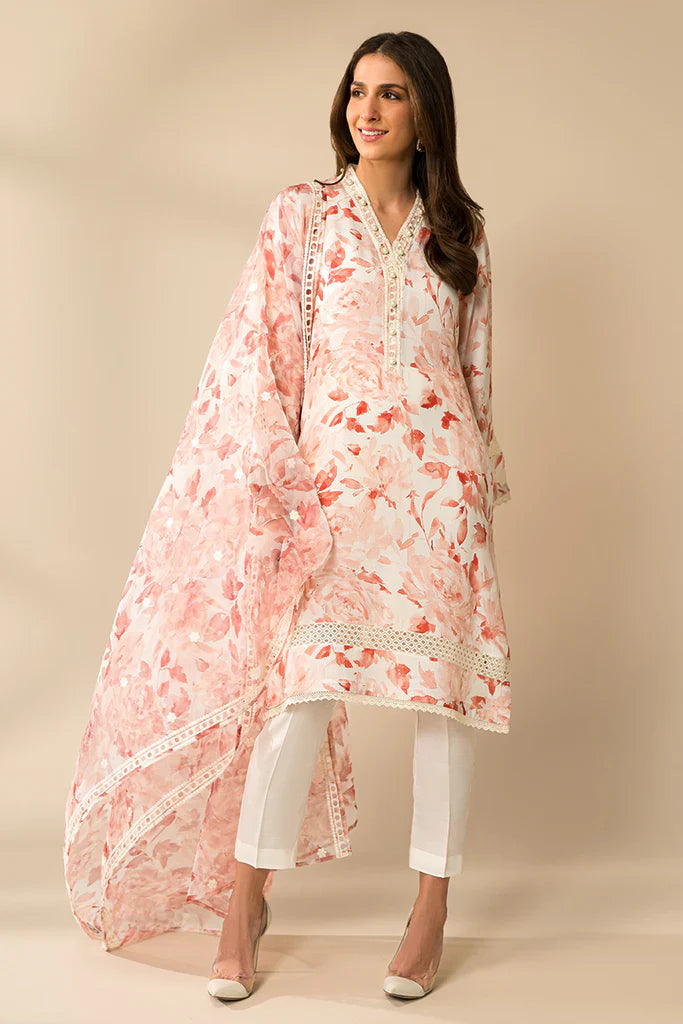 CORAL IMPRESSION 2PC (SHIRT & DUPATTA)