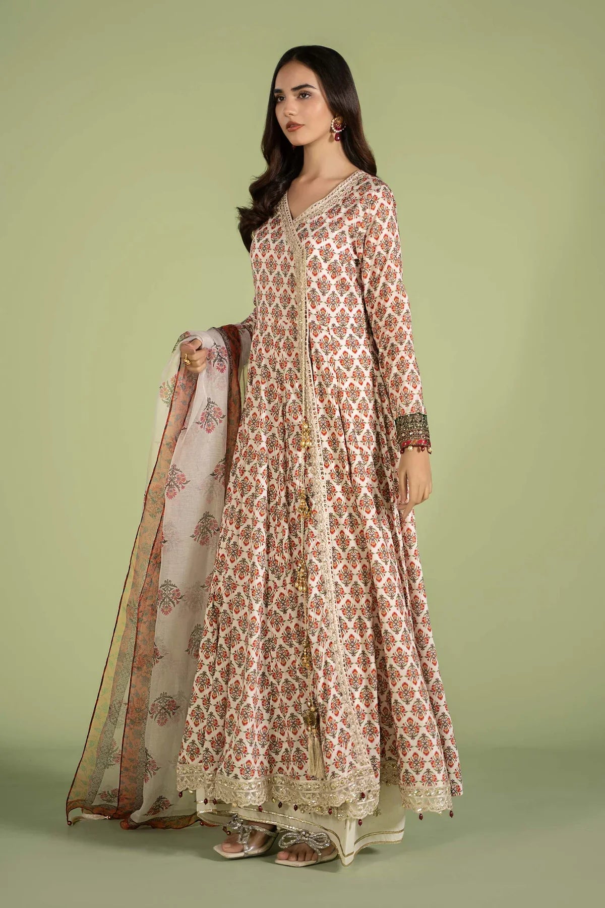 3 Piece Embroidered Lawn Suit | DW-EF24-106